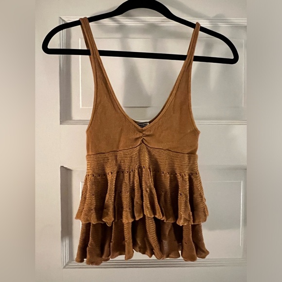 Urban outfitters brown boho top - Picture 1 of 3